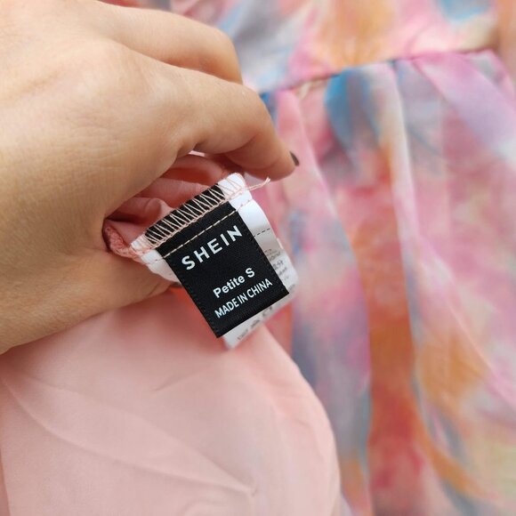 5/$100 SALE - LOVER Style Puff Sleeve Cloud Mini Dress - Picture 6 of 6